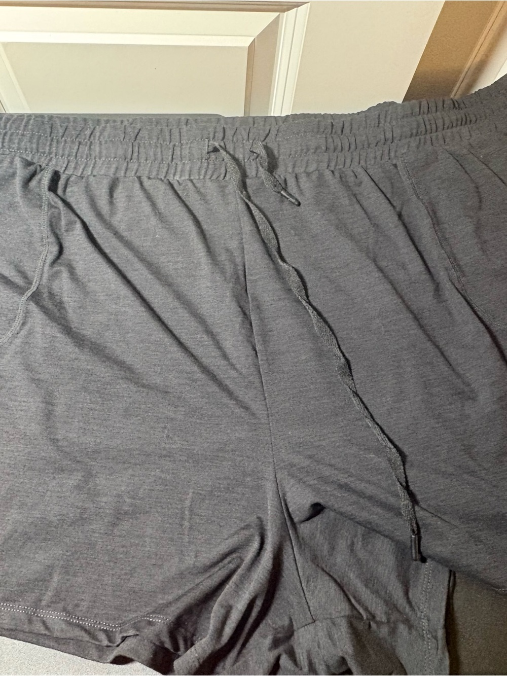 torrid Heathered Black Athletic Drawstring Shorts